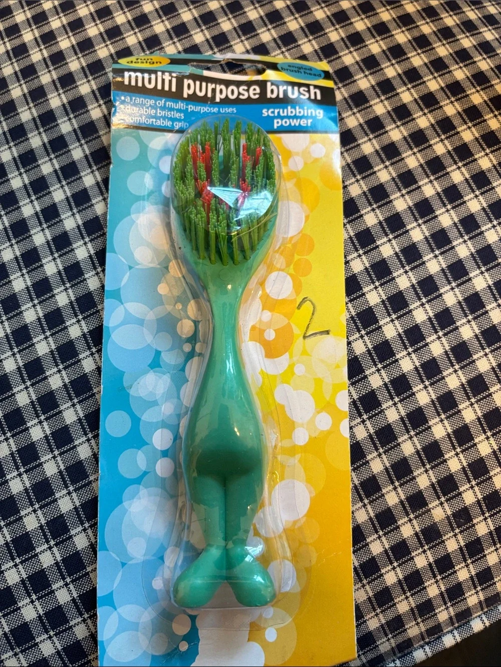 Multi Purpose Bath Brush – Yellow, and blue